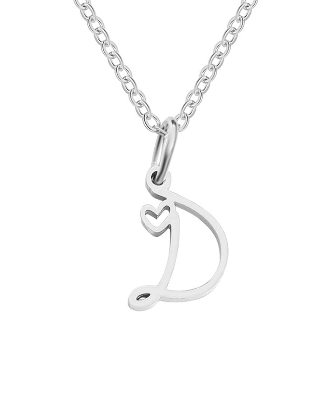 Letter Pendant Necklace