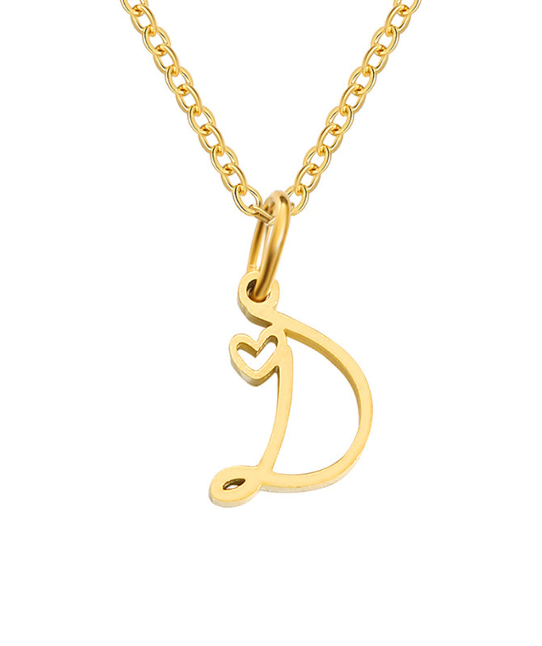 Letter Pendant Necklace