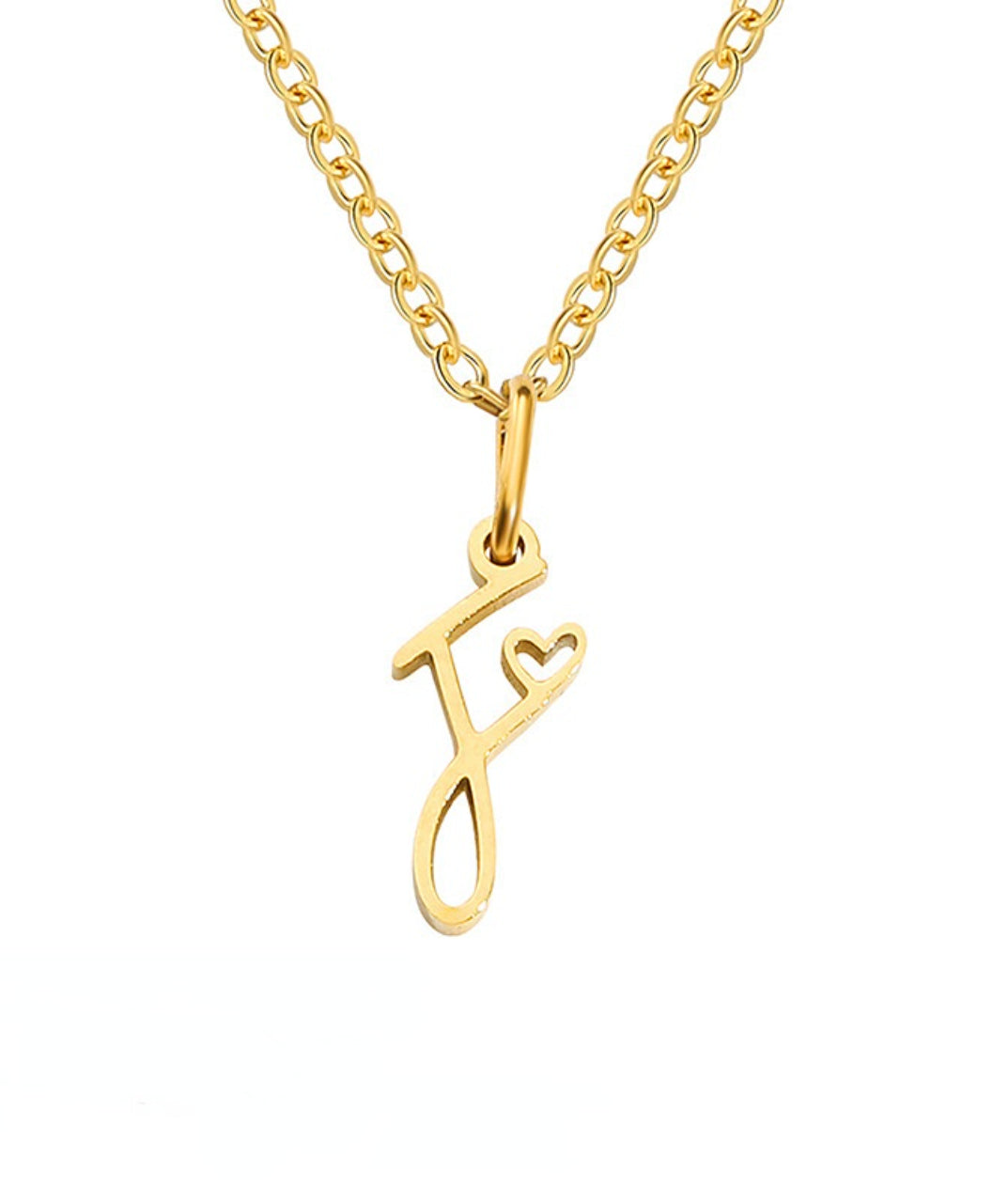 Letter Pendant Necklace