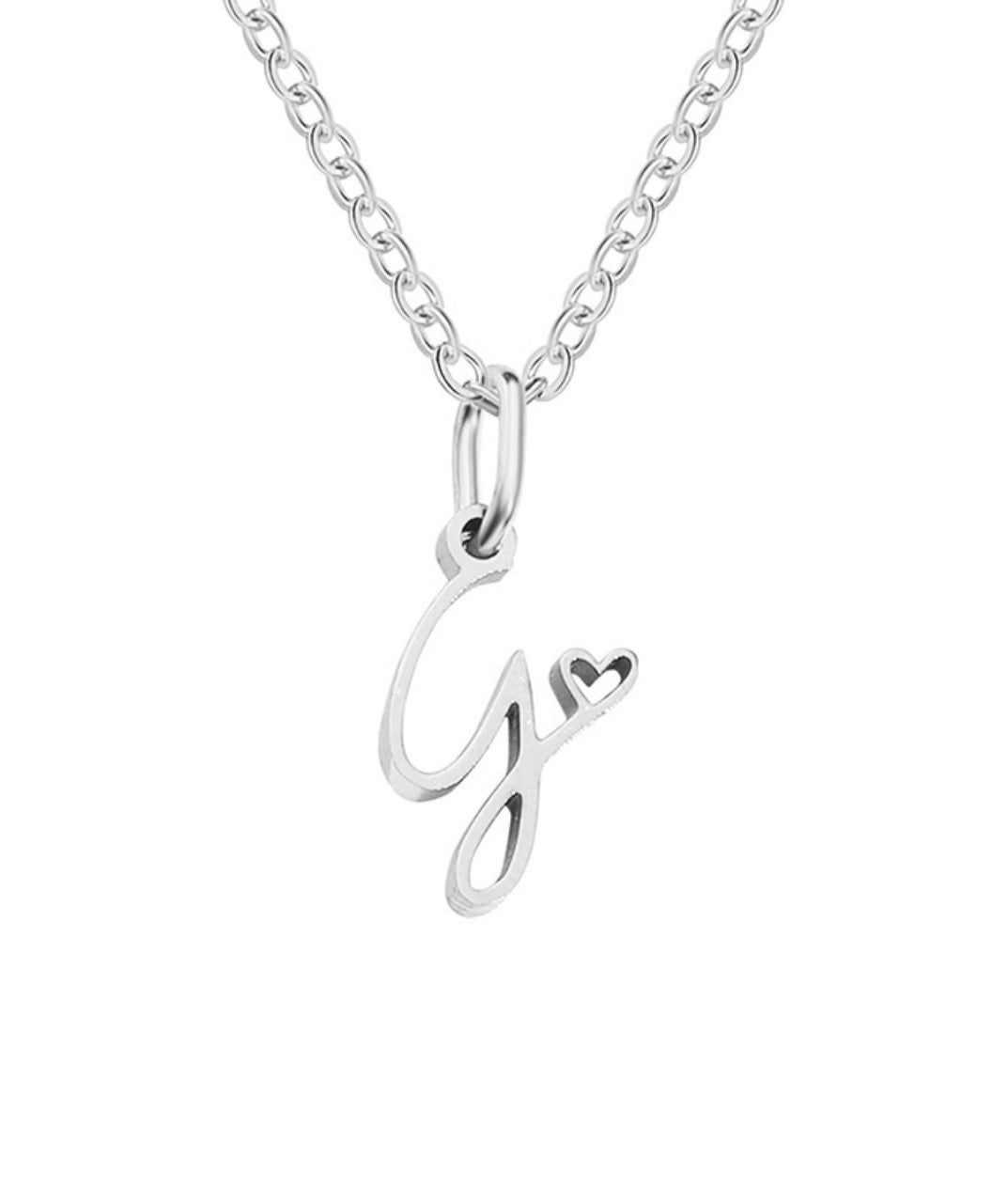 Letter Pendant Necklace