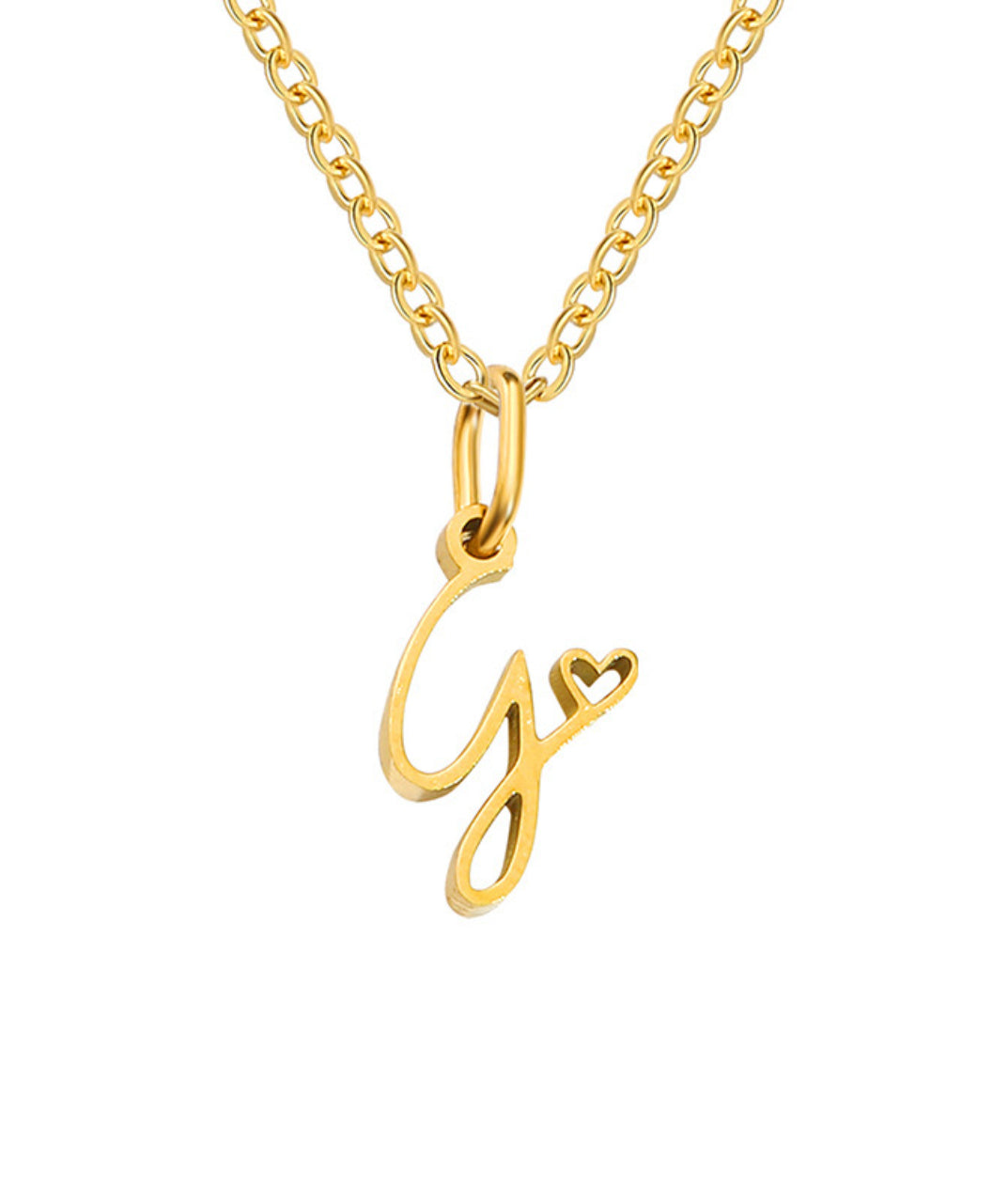 Letter Pendant Necklace