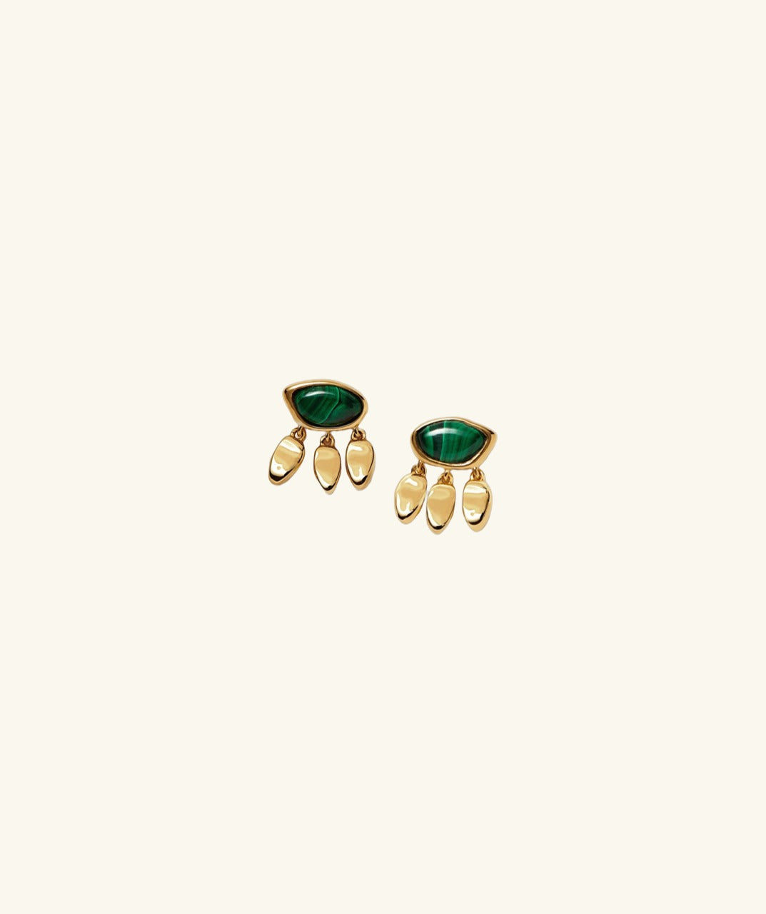 Malachite Stud Earrings