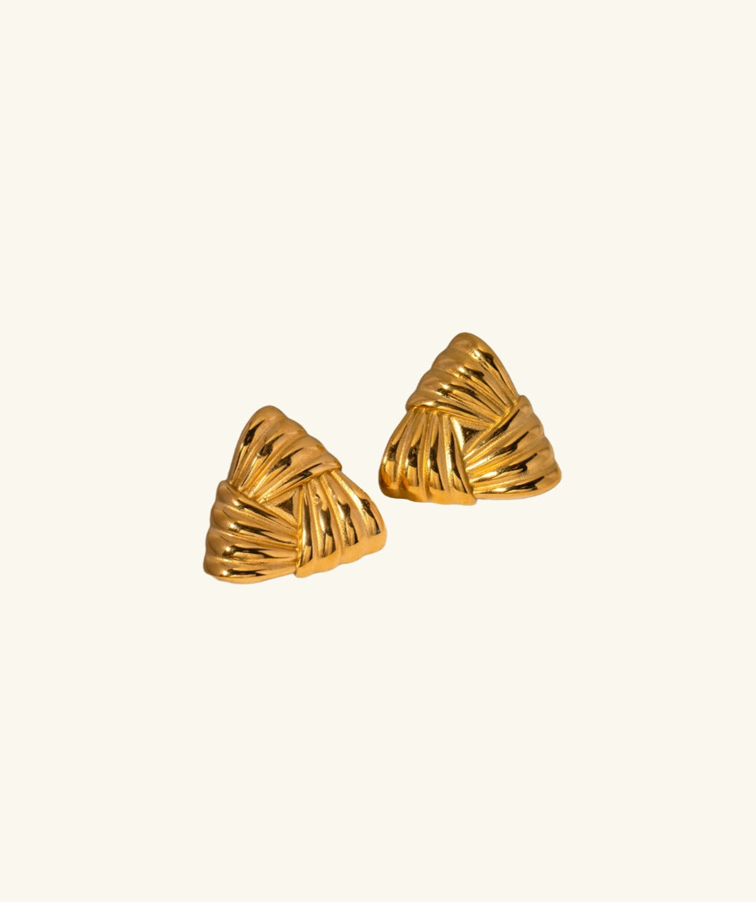 Triangle Line Stud Earrings