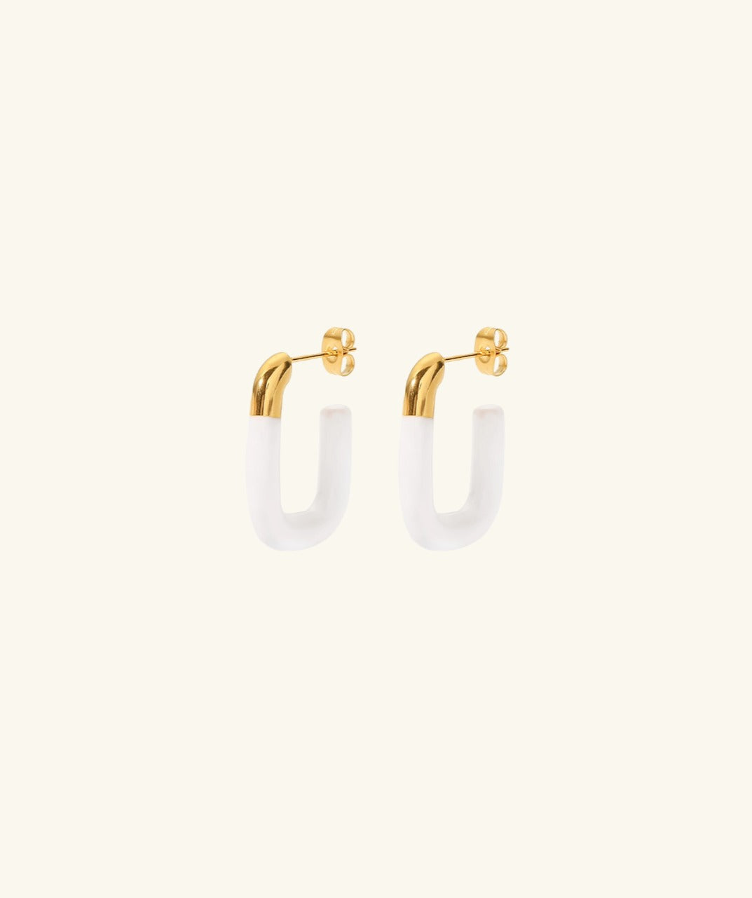 Paper Clip Hoop Earrings