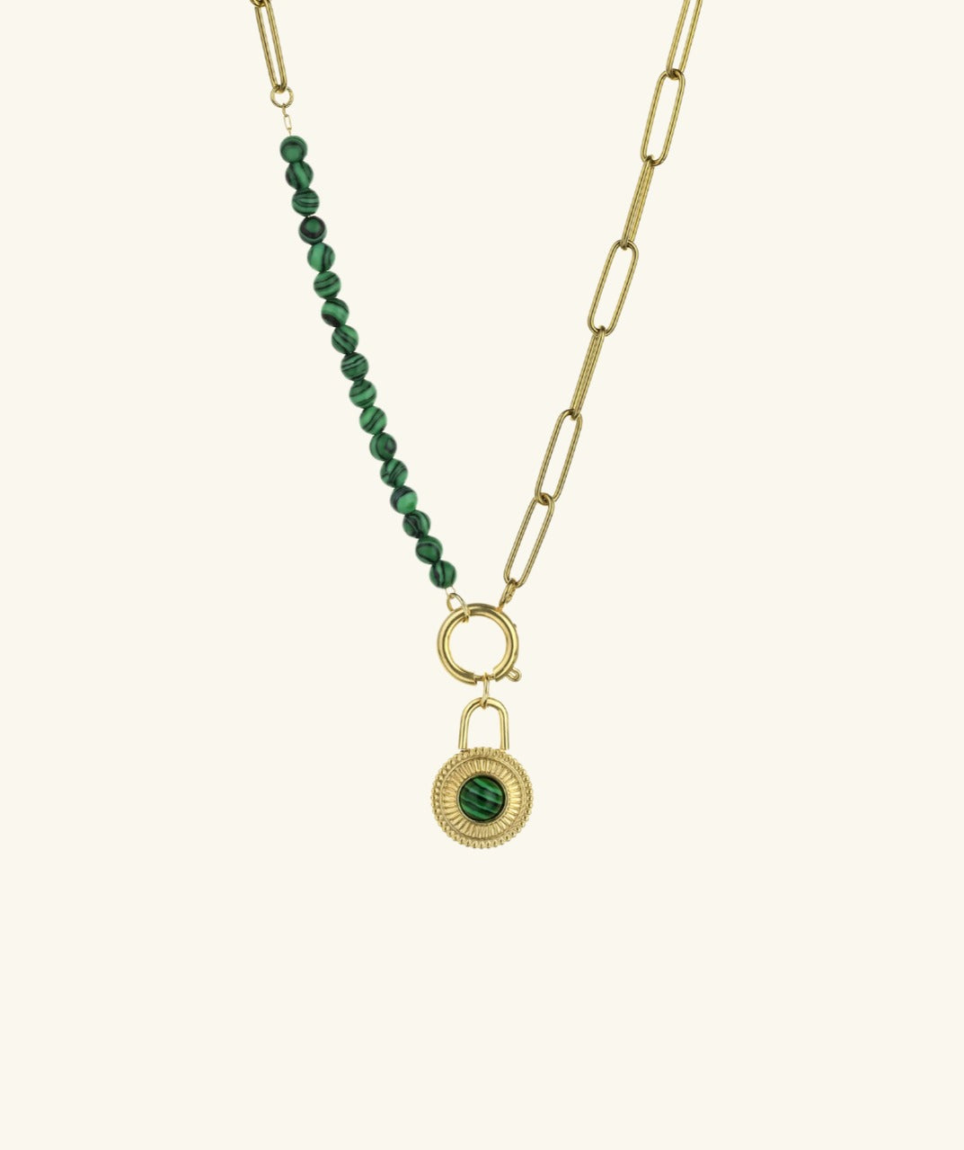 Malachite Pendant Necklace