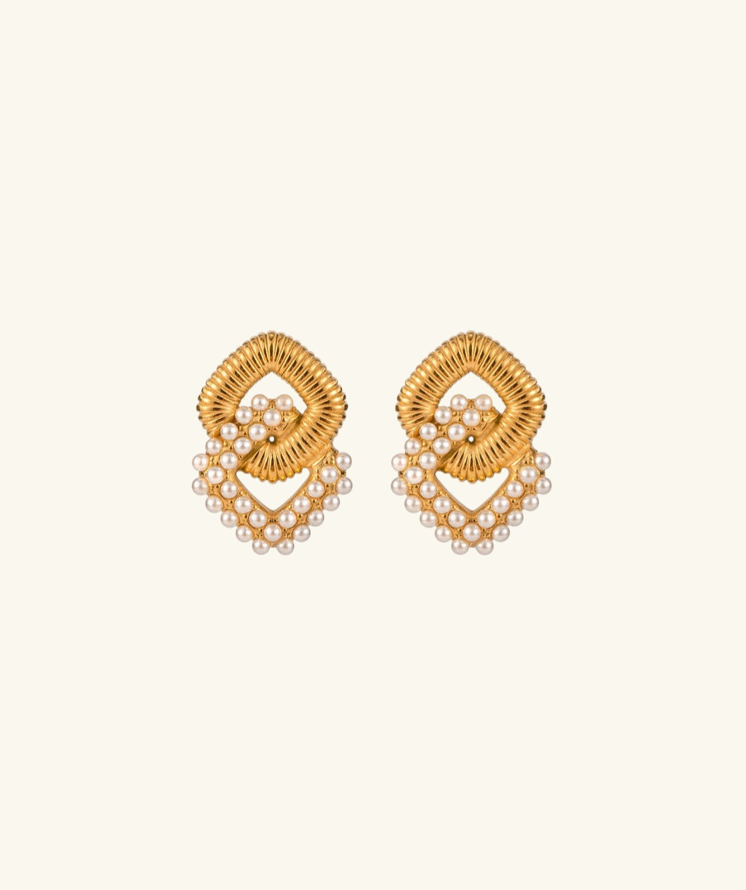 Square Zircon Drop Earrings