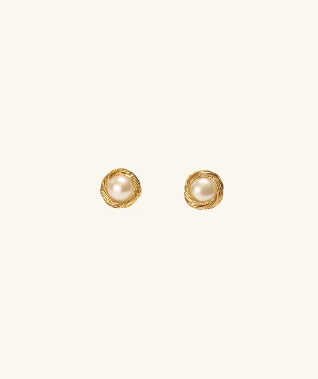 Elegant Pearl Stud Earrings