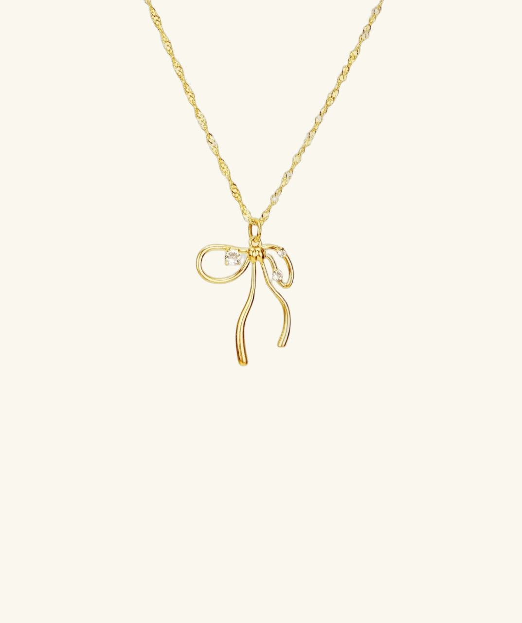 Bow-Knot Pendant Necklace