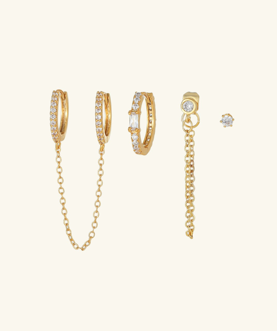 Gilded Earring Set