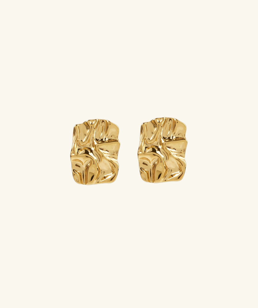 Pleated Stud Earrings