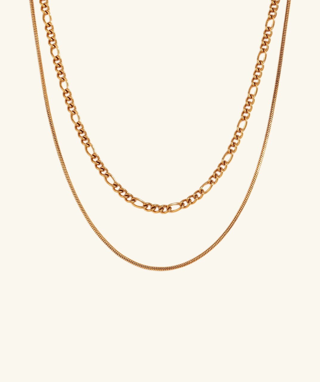 Layered Gold Chain Necklace