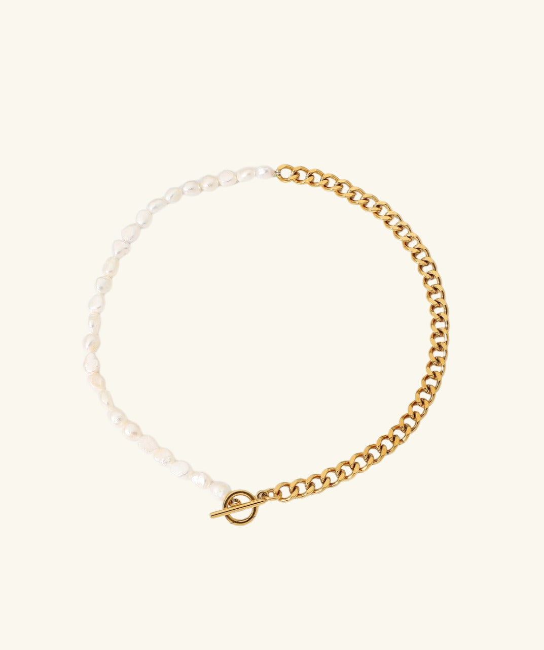 Toggle Clasp Pearl Necklace