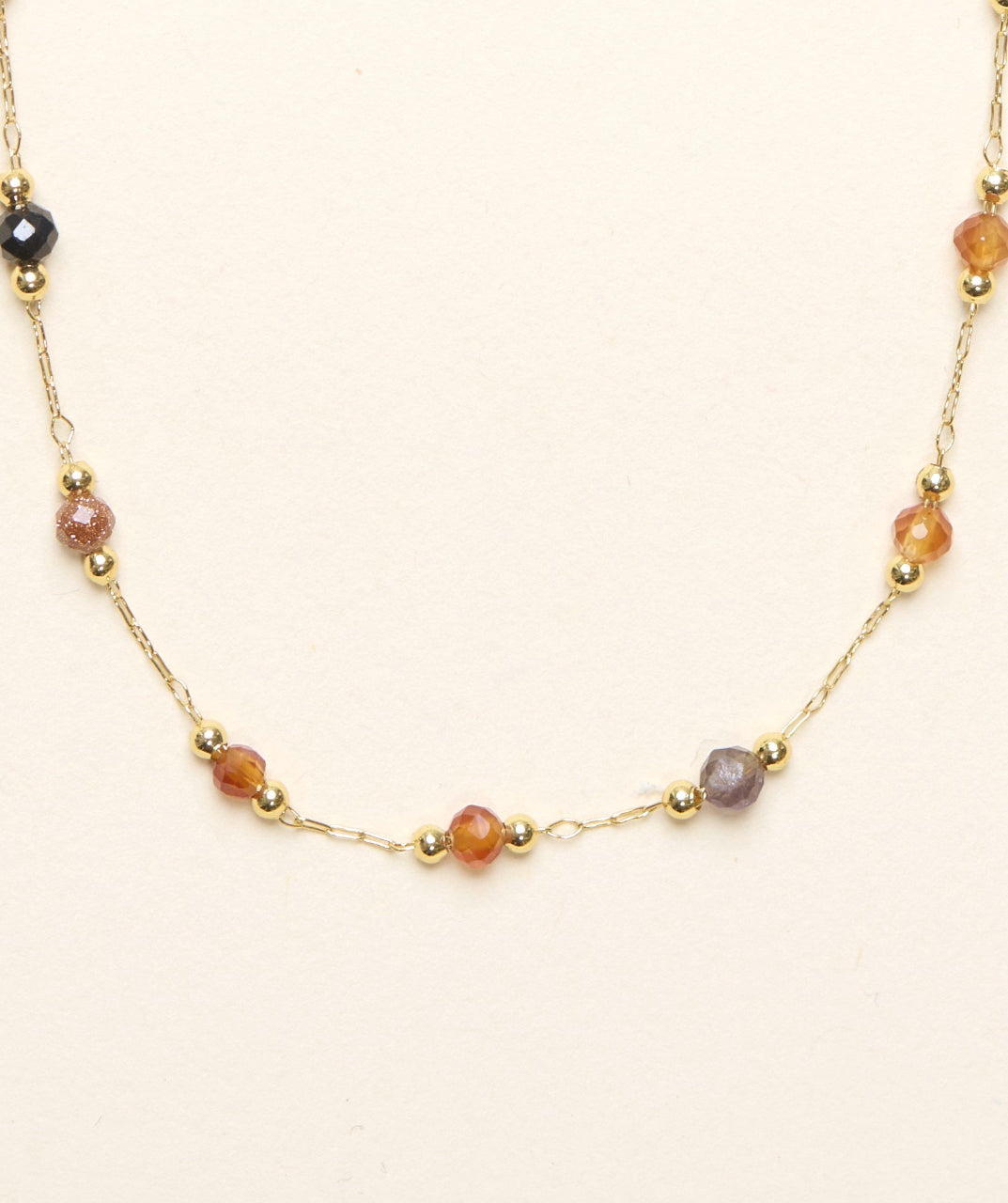 Nature Stone Chain Necklace