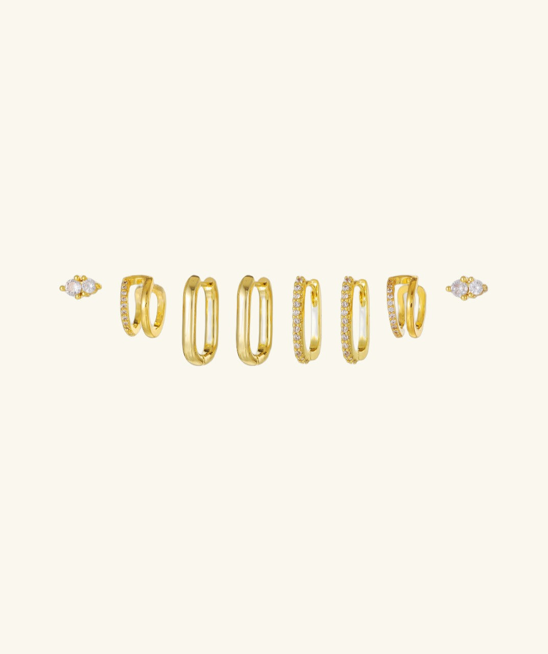 Gold-Plated Earring Set