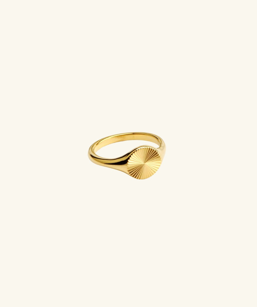 Wave Texture Signet Ring