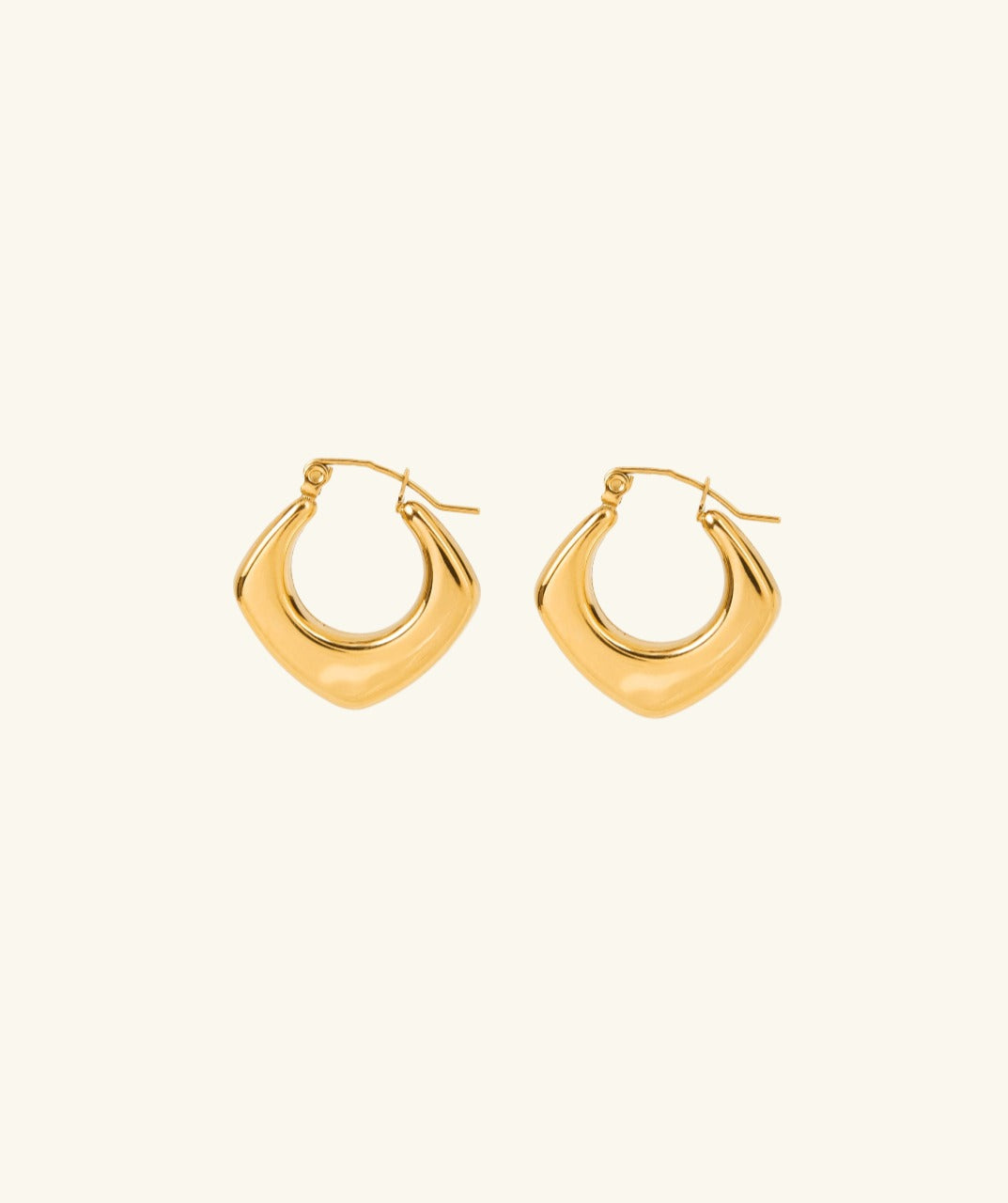 Gold-Plated Hoop Earrings