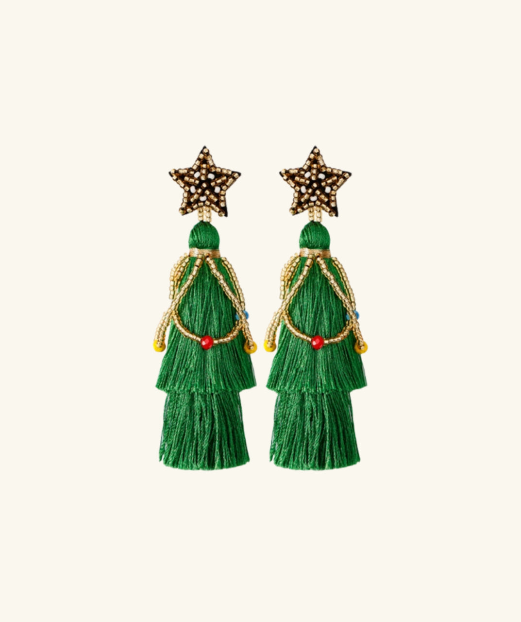 Christmas Starlight Tassel Earrings