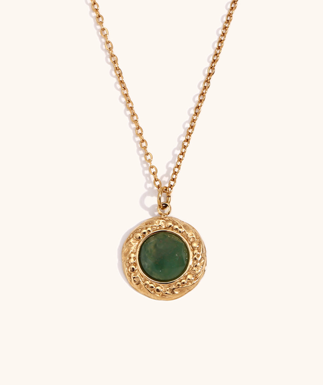 Green Aventurine Pendant Necklace