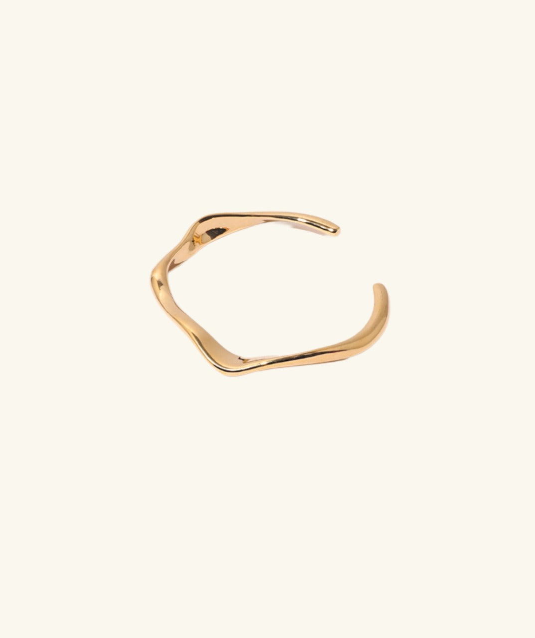 Asymmetric Gold Cuff