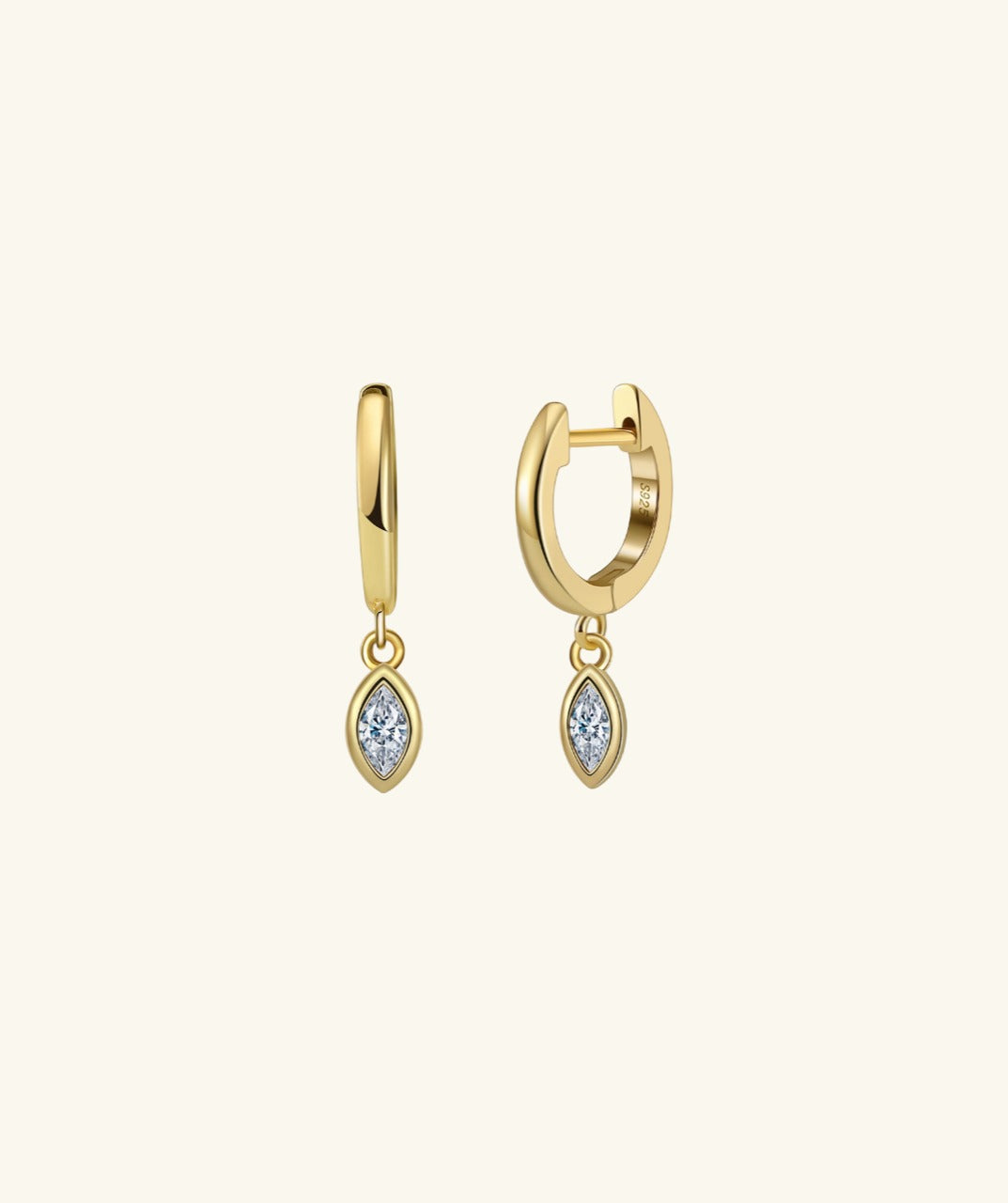 Gold-Plated Drop Earrings