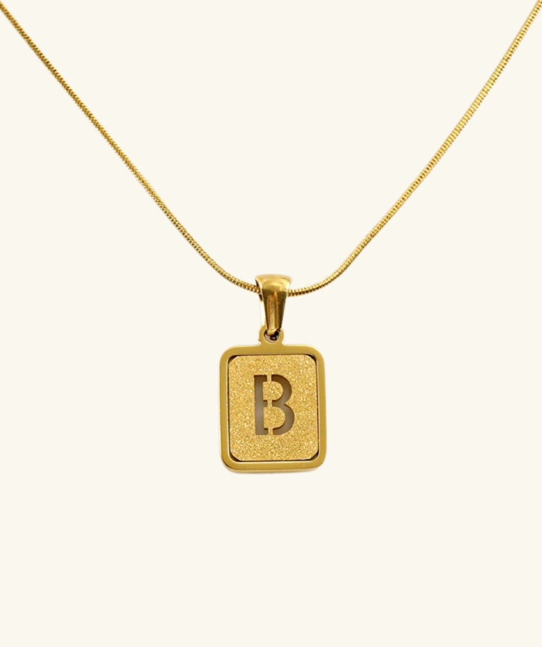 Letter Pendant Necklace