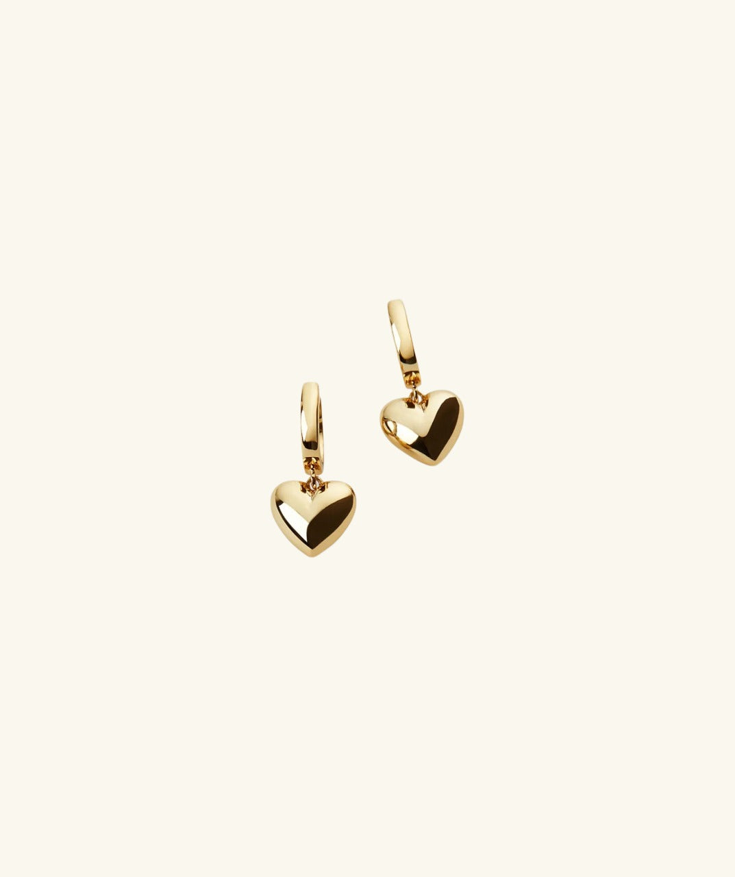 Golden Heartbeat Earrings