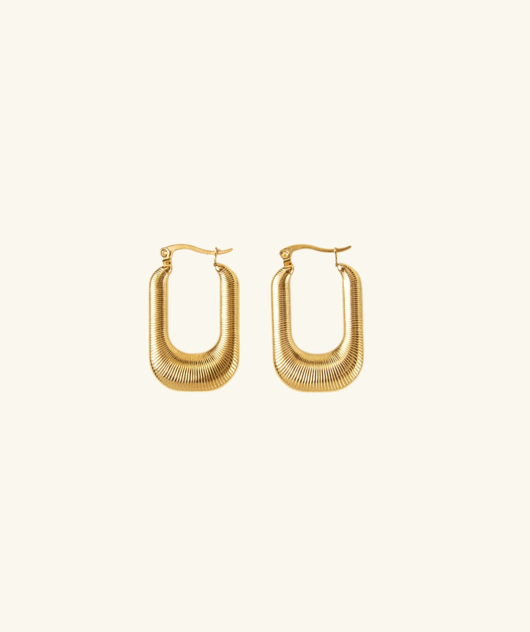 Gold-Plated Hoop Earrings