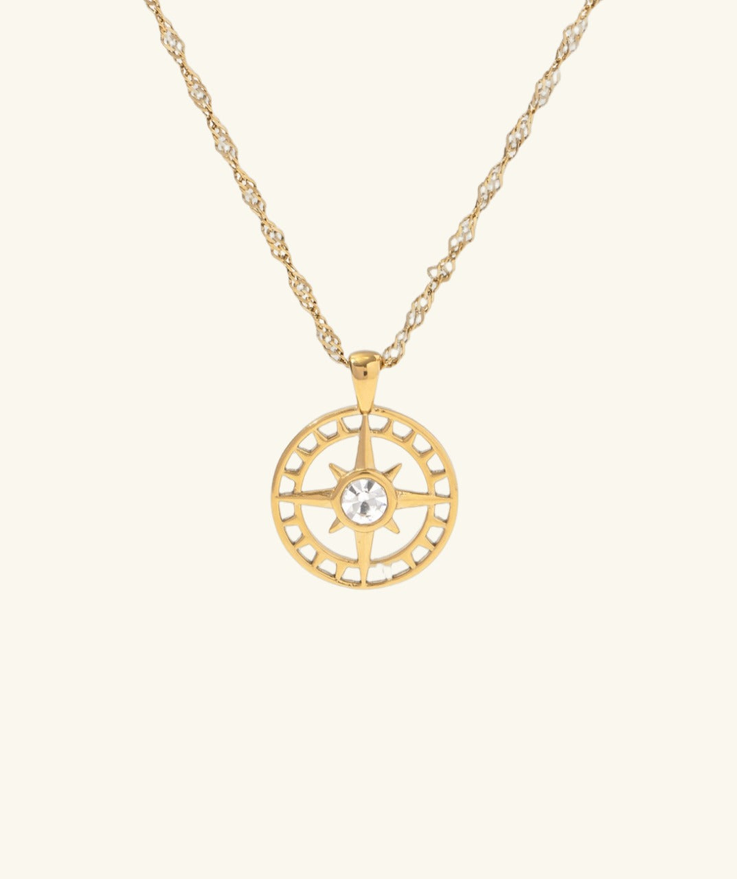 Octagonal Star Pendant Necklace