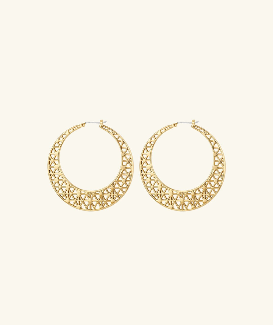 Hollow Round Hoop Earrings