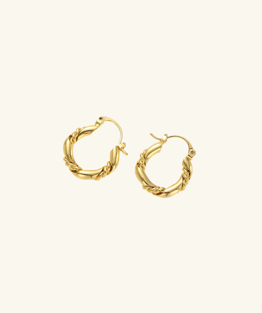 Rope Twist Hoop Earrings