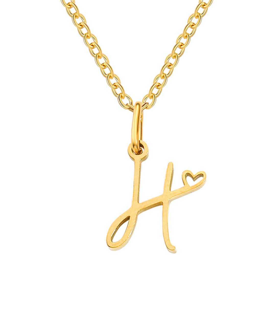 Letter Pendant Necklace