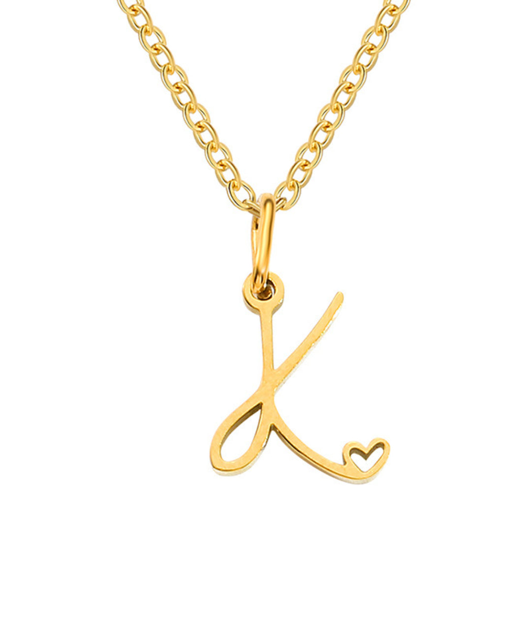 Letter Pendant Necklace