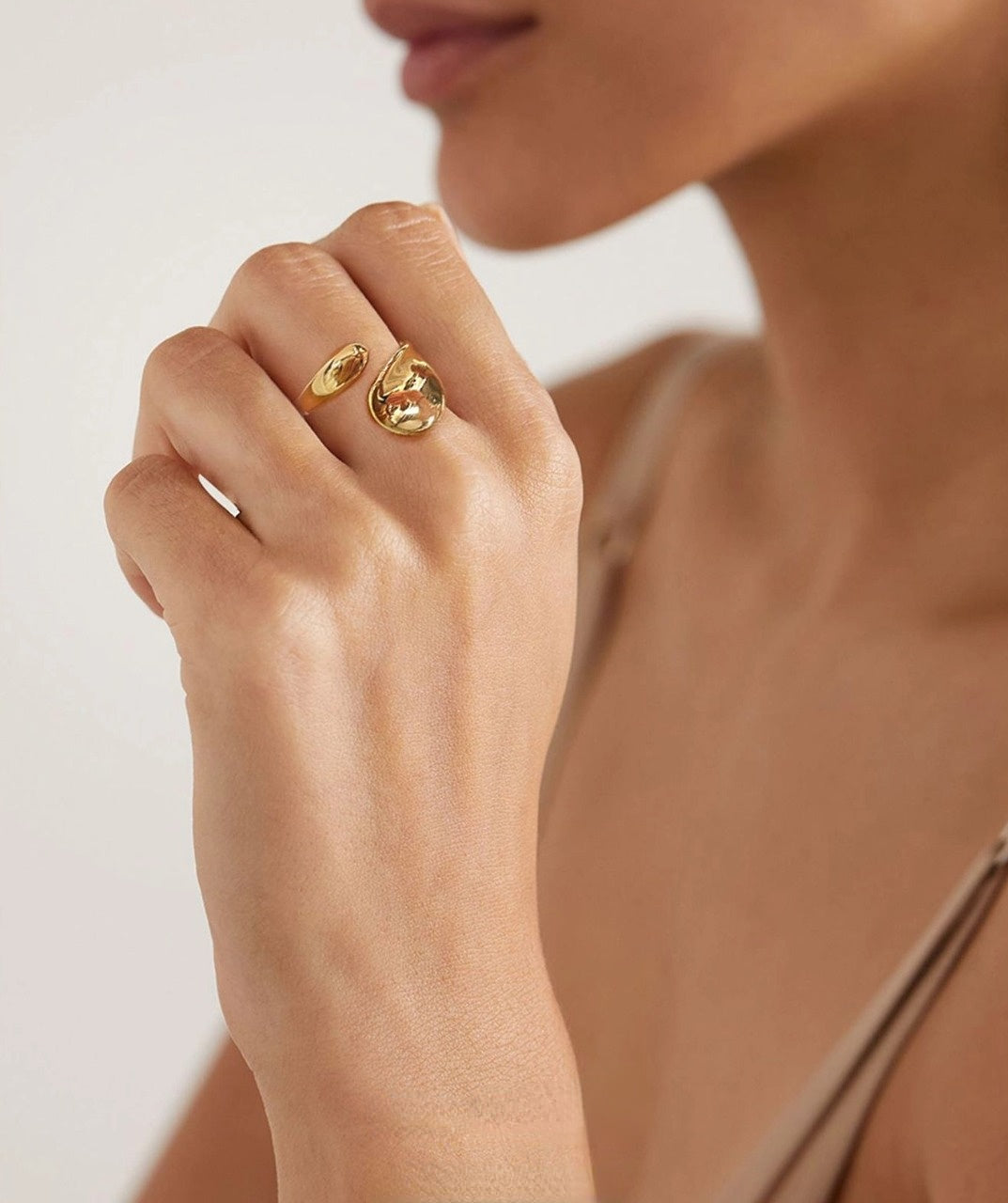 Open Gold Statement Ring