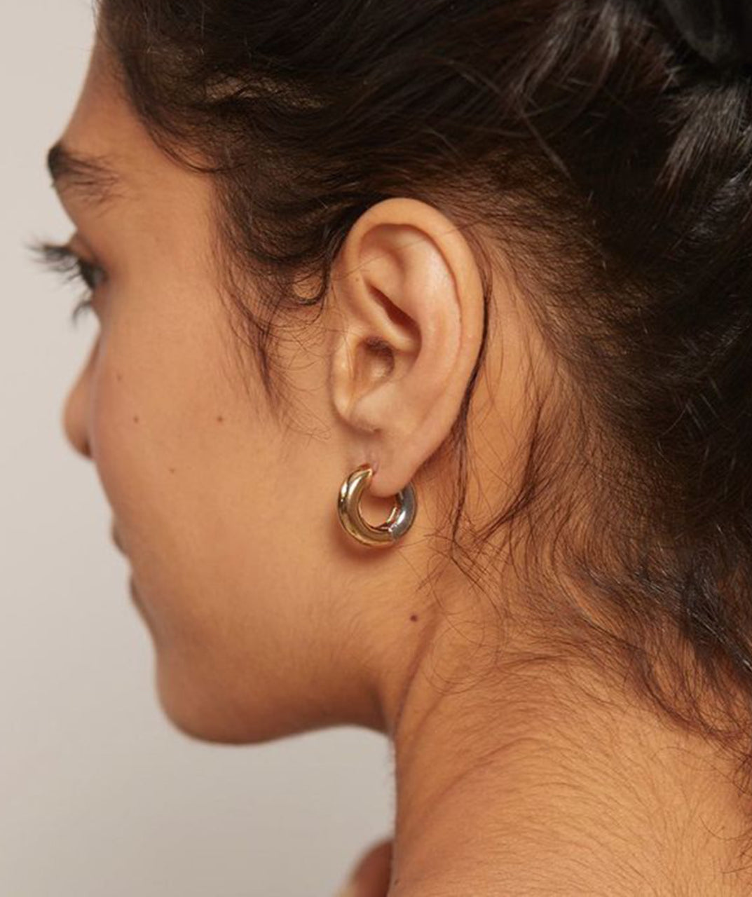 Silver Gold Hoop Earrings