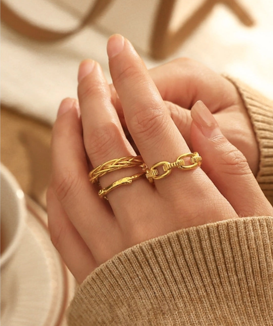 Sleek Open Stackable Ring