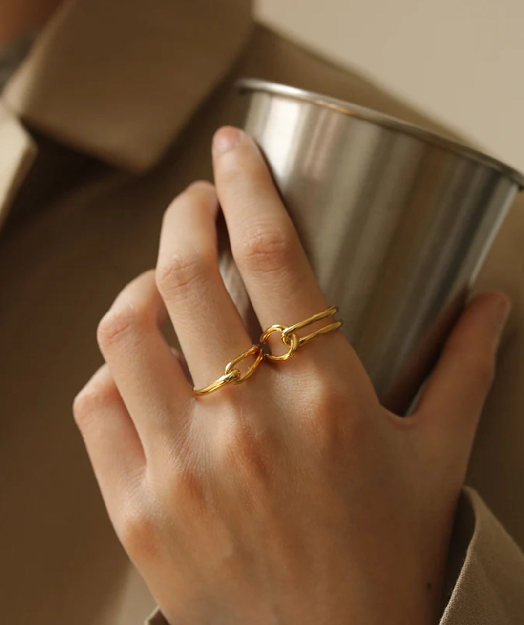 Knot Open Stackable Ring