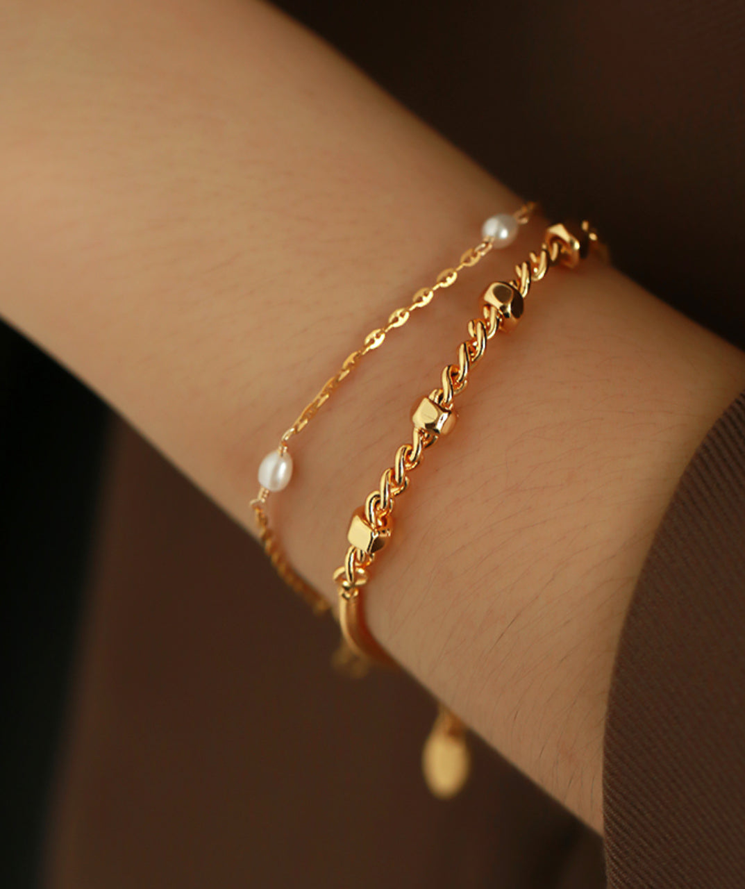 Screw Cap Chain Bracelet