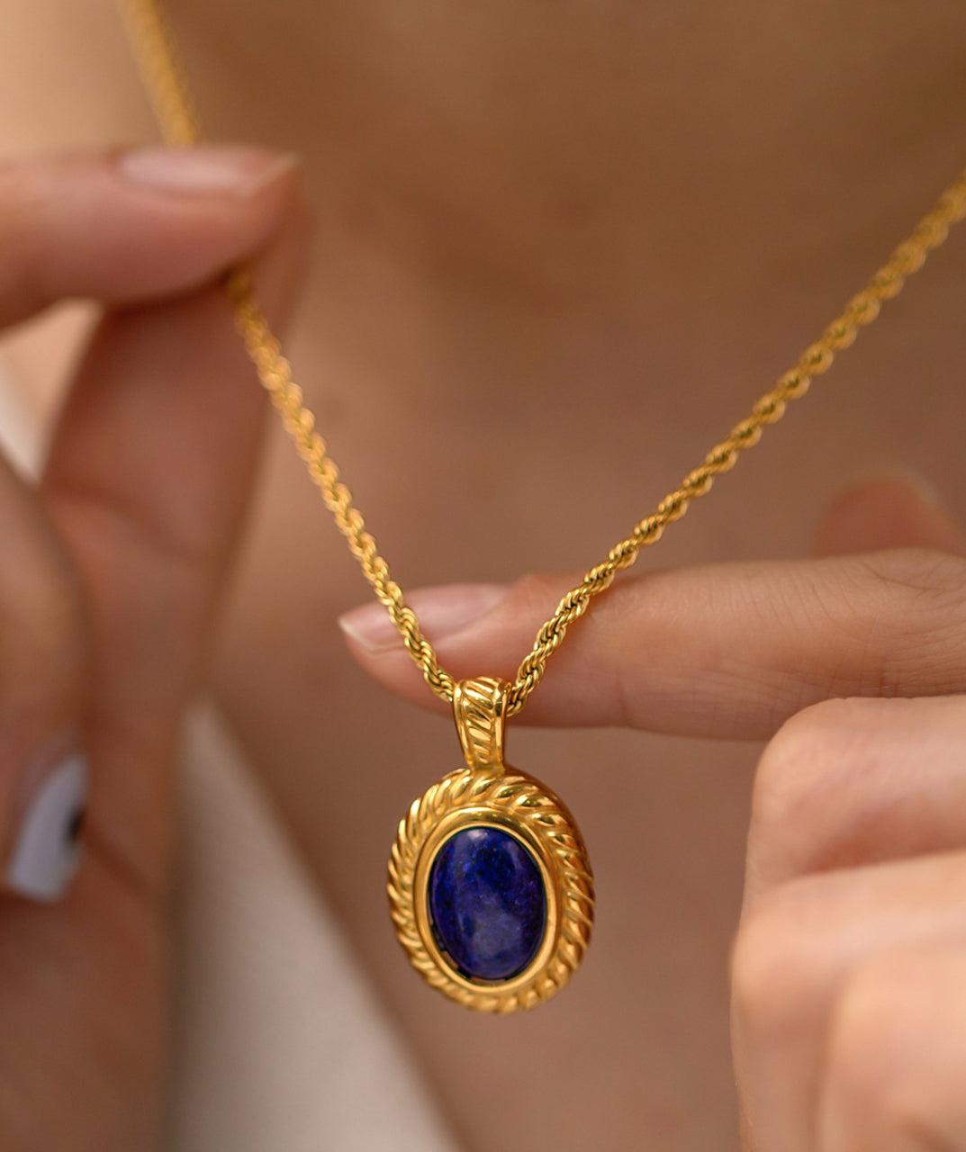 Lapis Lazuli Pendant Necklace