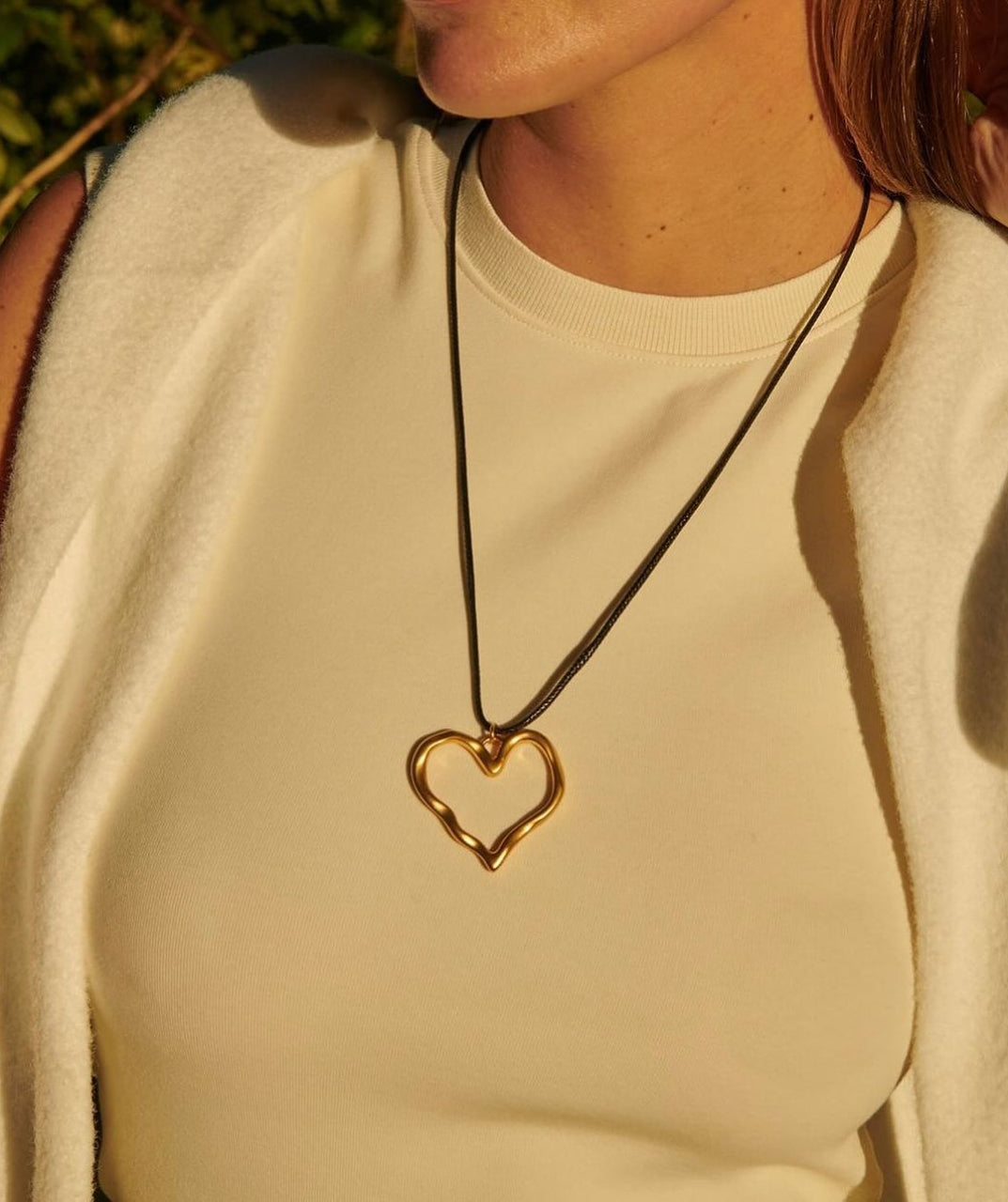 Braided Heart Pendant Necklace