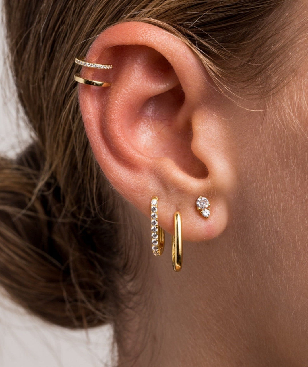 Gold-Plated Earring Set