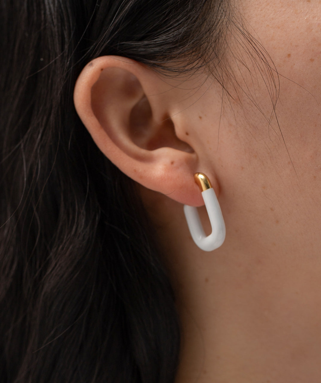 Paper Clip Hoop Earrings