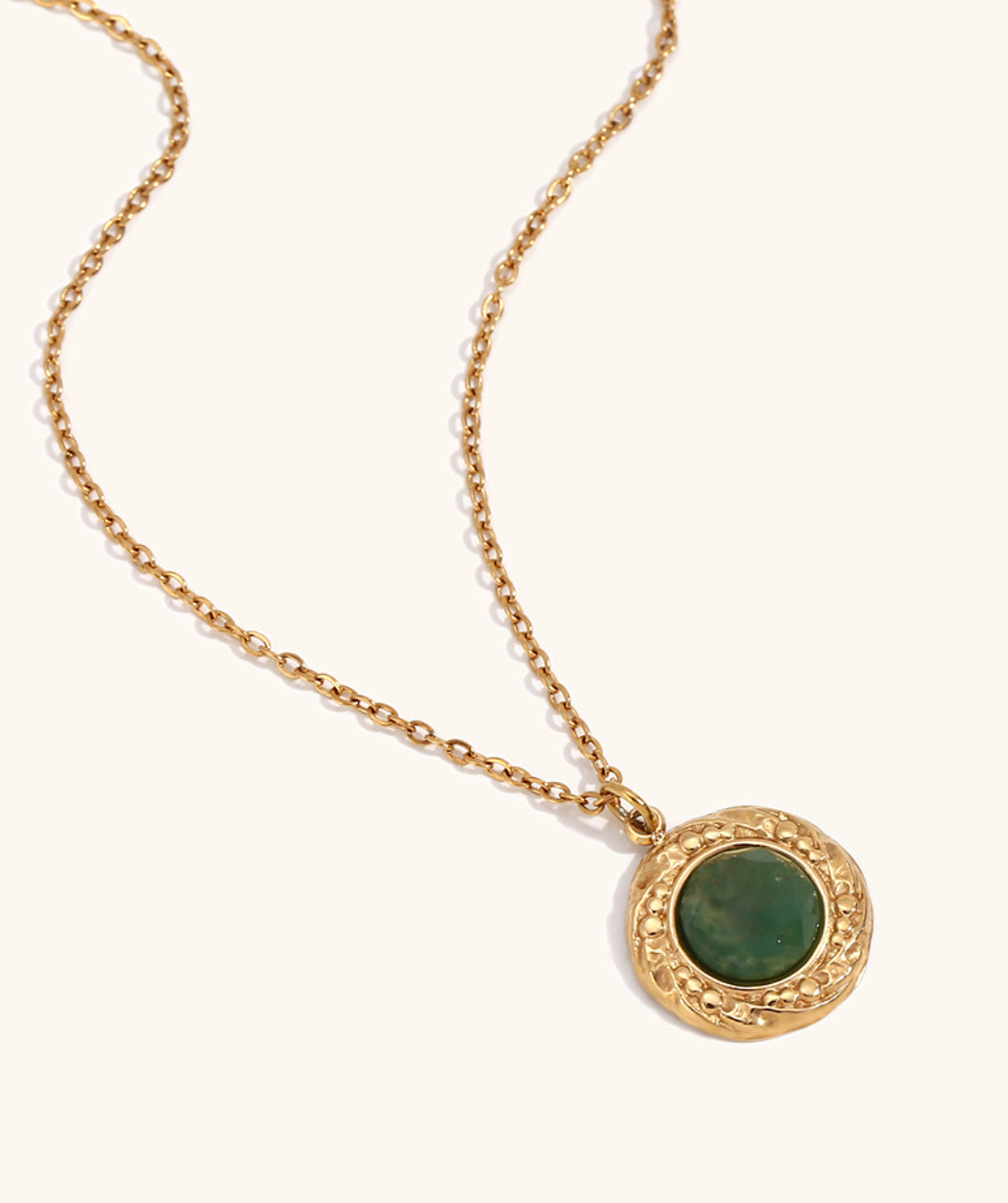 Green Aventurine Pendant Necklace