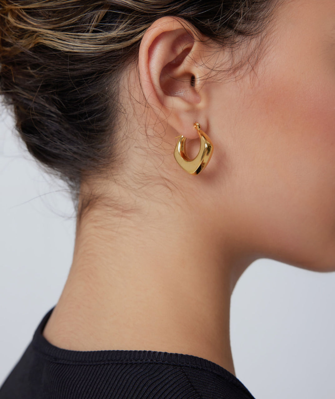 Gold-Plated Hoop Earrings