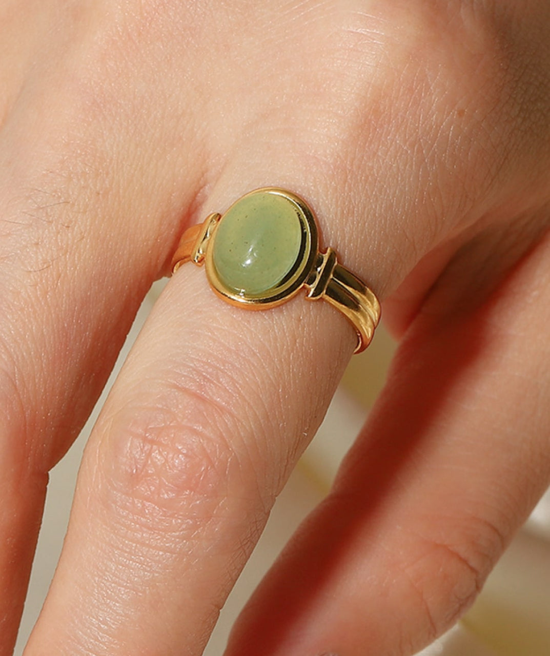 Vintage Green Stackable Ring