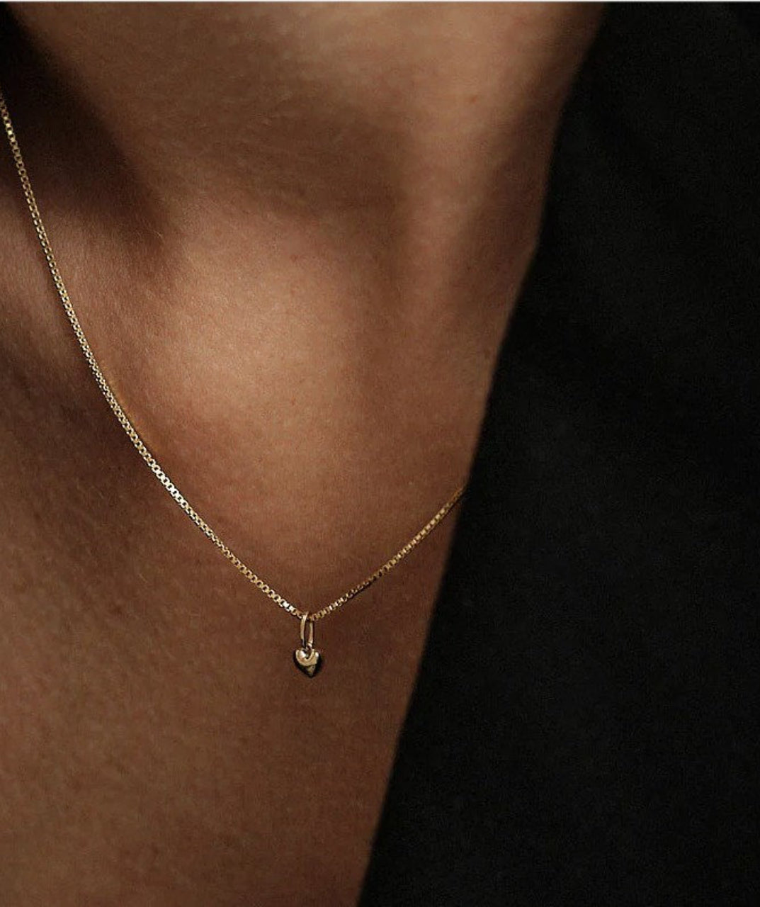 Box Chain Pendant Necklace