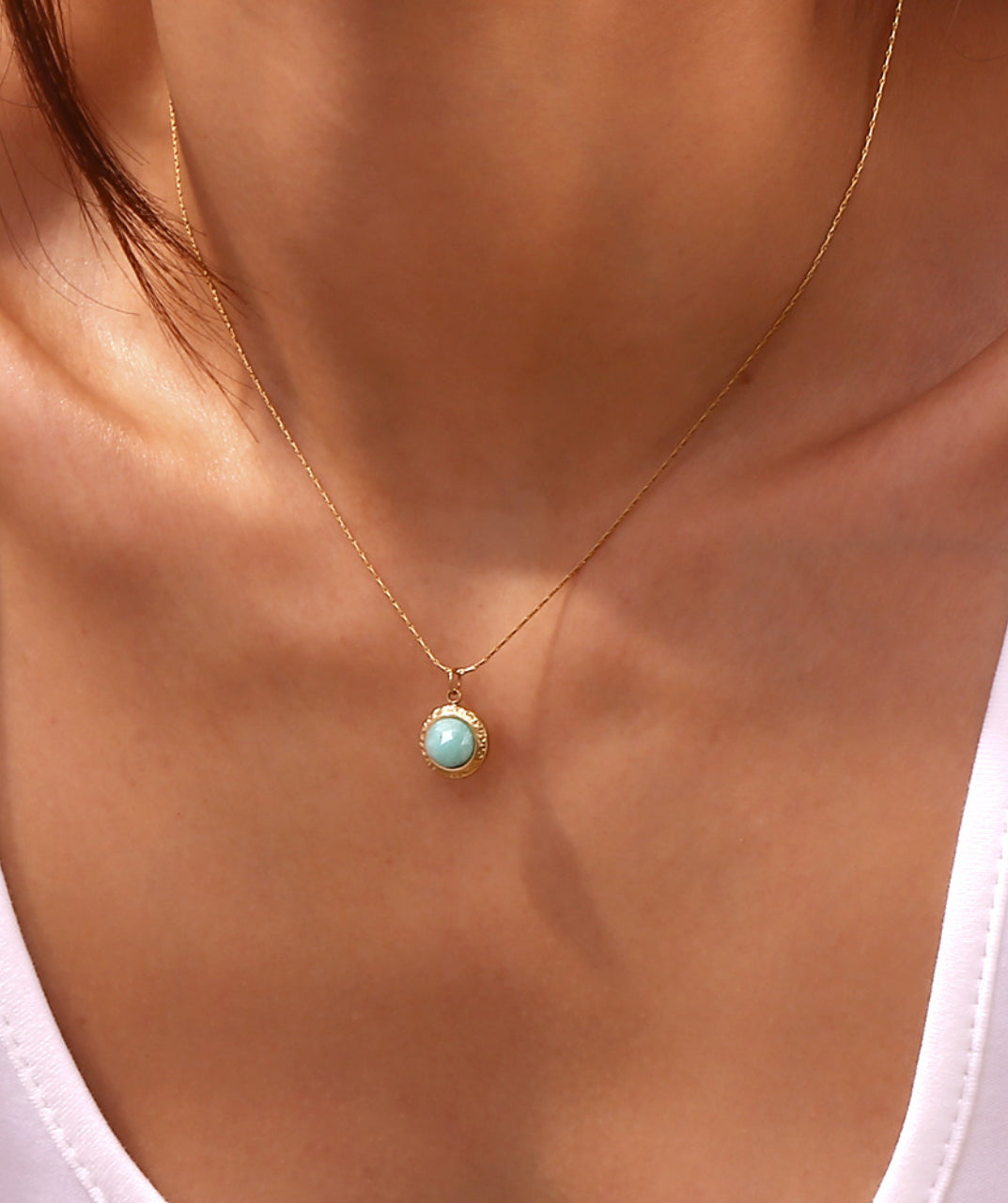 Amazonite Pendant Necklace