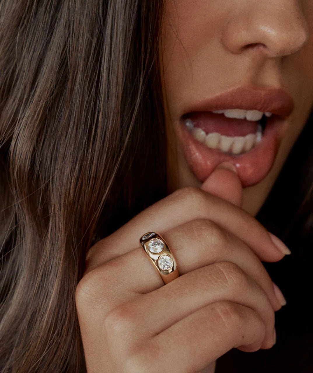 Gold-Plated Statement Ring