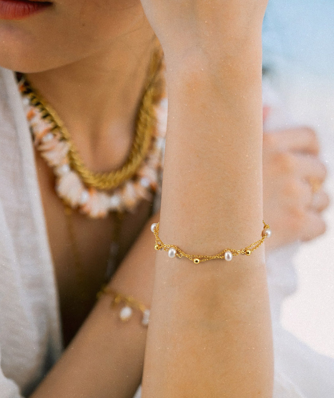 Pearl Chain Bracelet