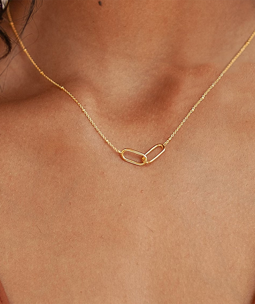 Paperclip Pendant Necklace