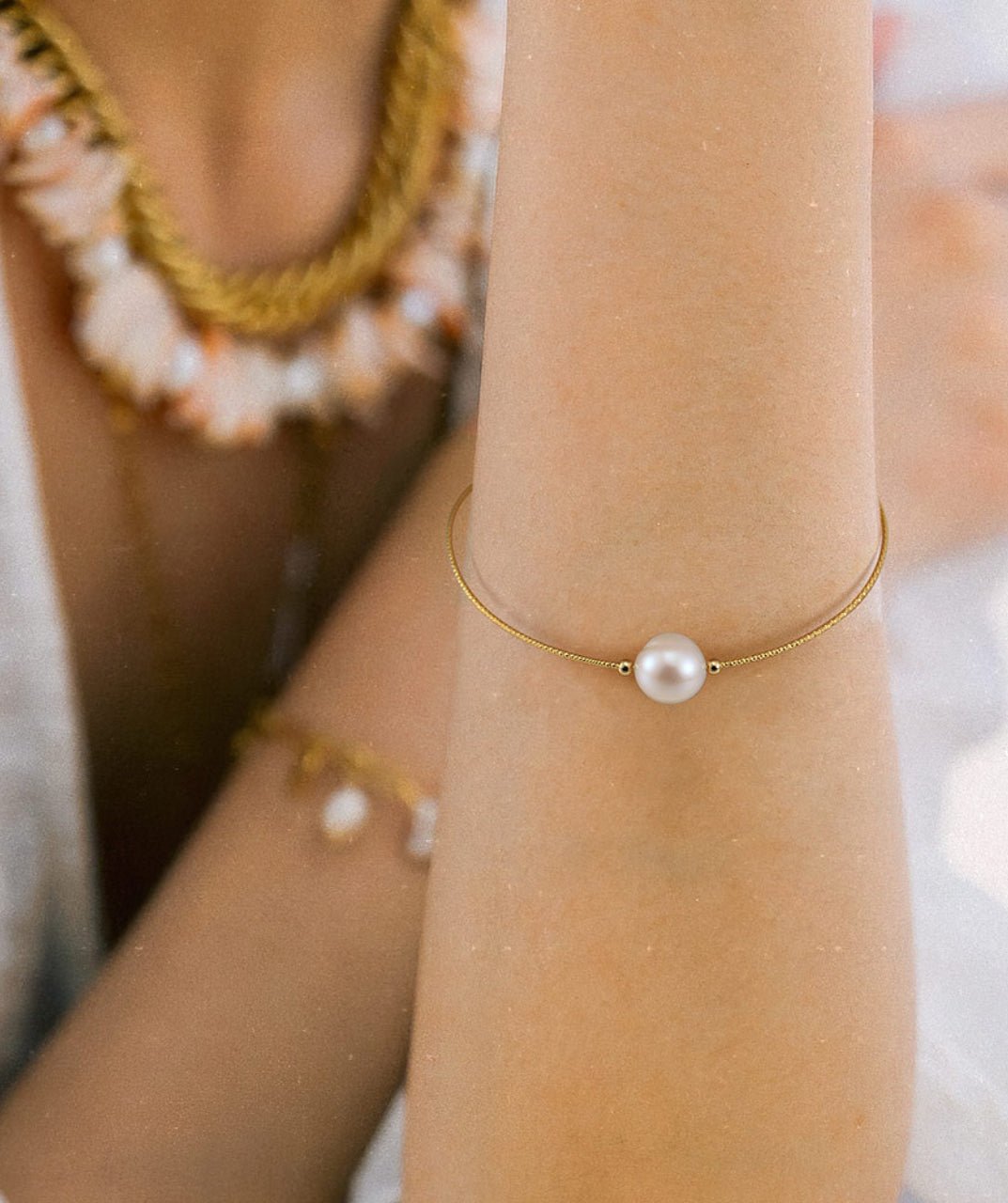 Pearl Gold-Plated Bracelet